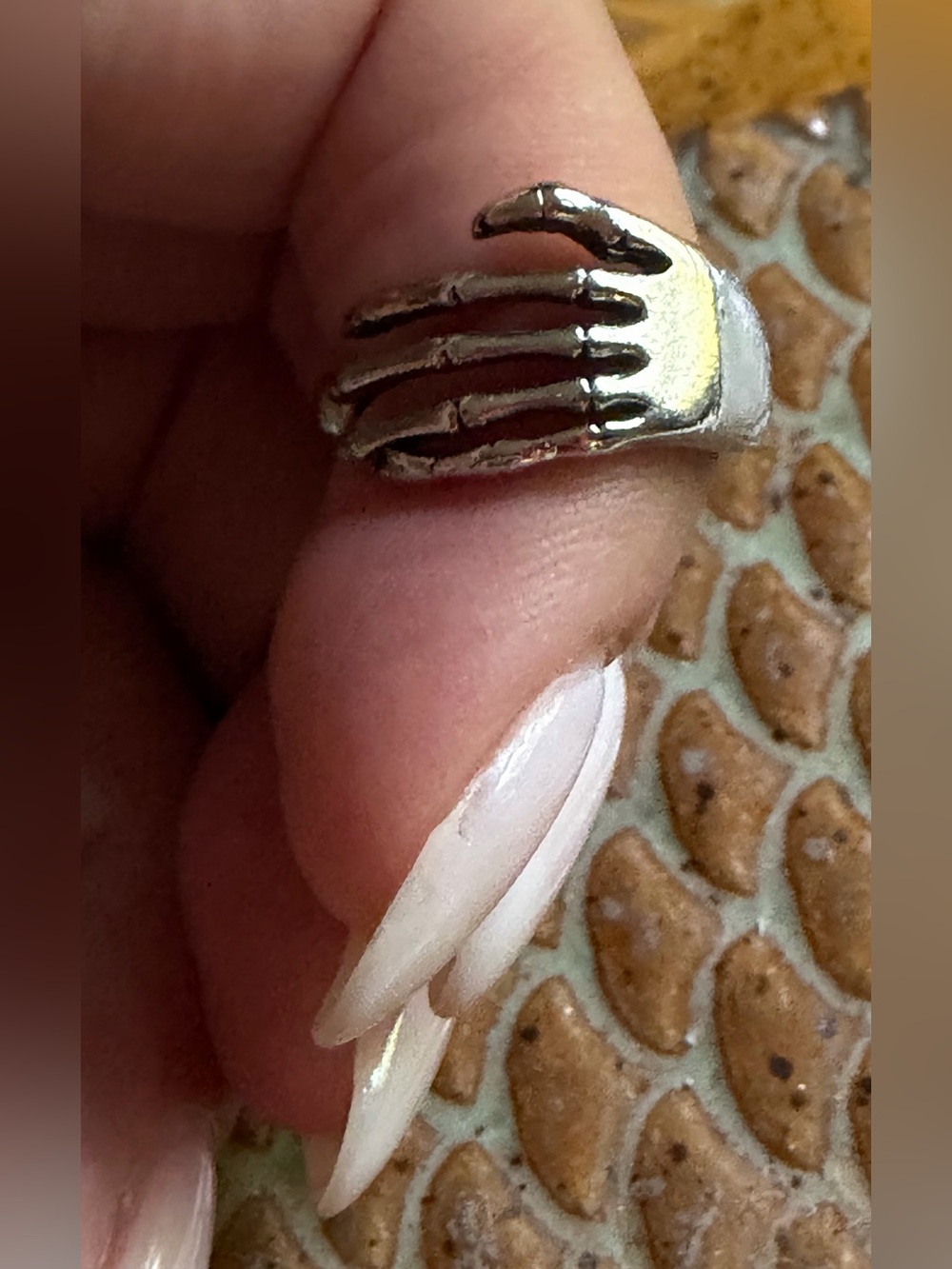 Sterling Silver Skeleton Hand Ring